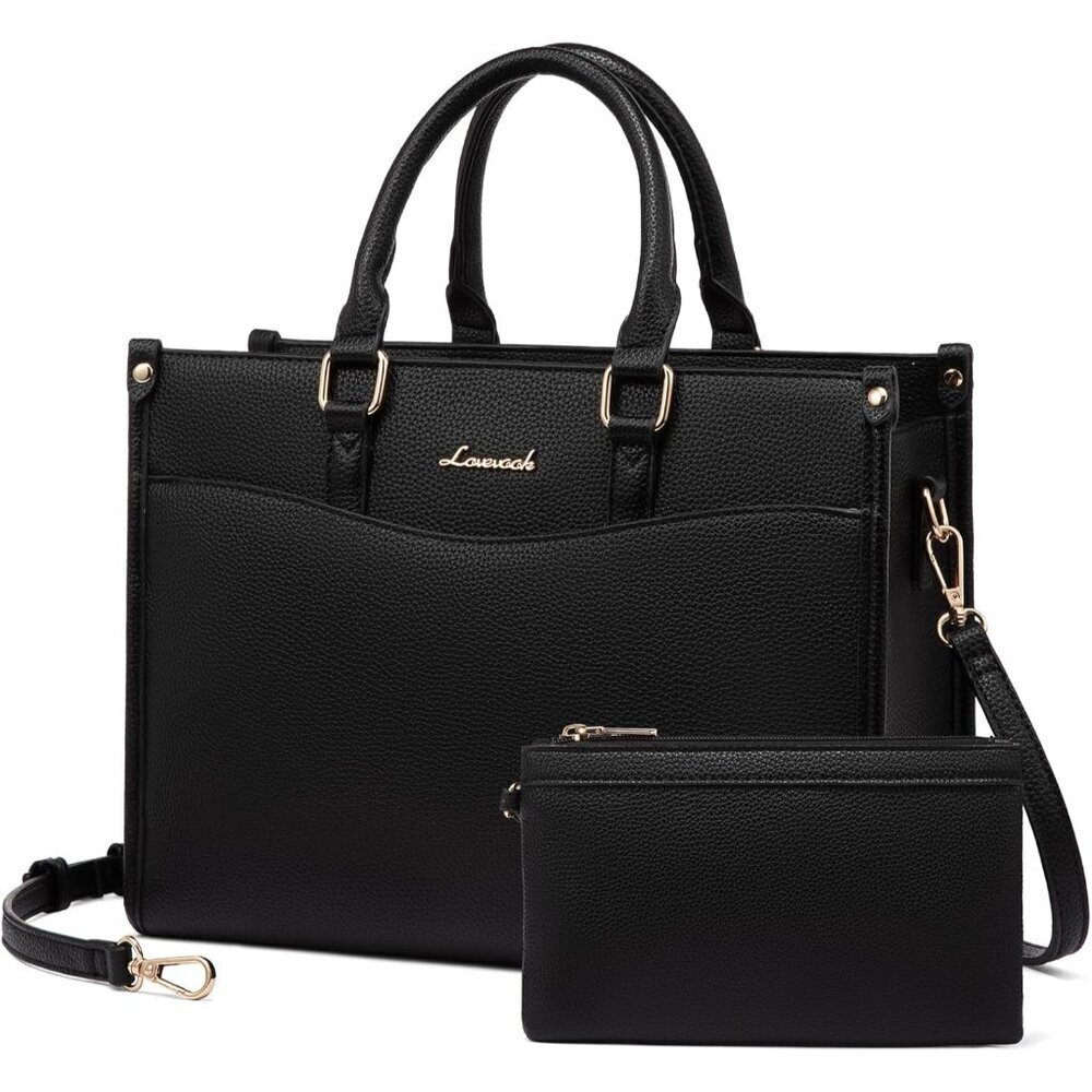 Women Black-M PU Leather Shoulder Satchel Bag Crossbody Top Handle Tote Bags